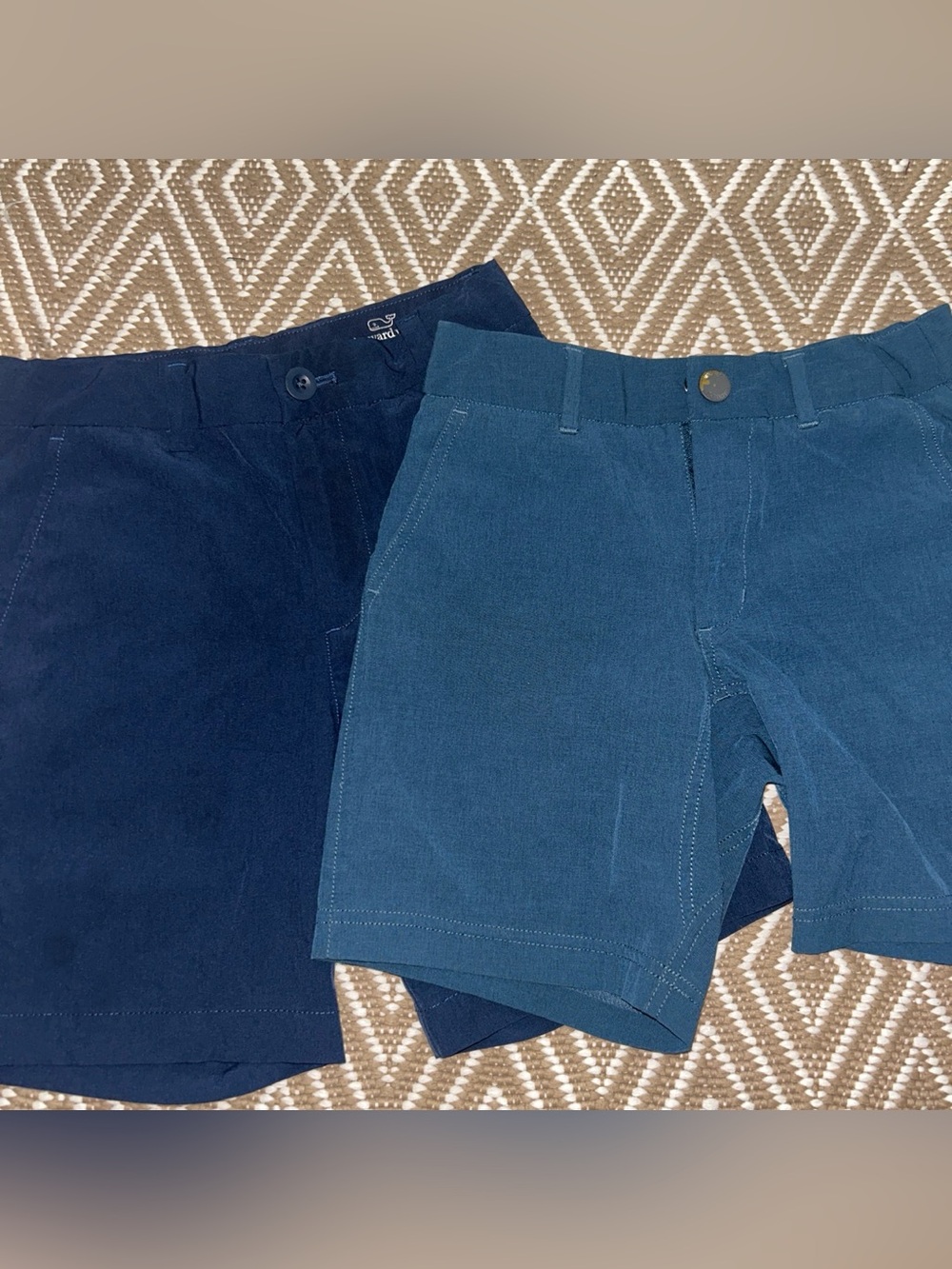 Vineyard Vines Boys' Navy and Teal Short Set